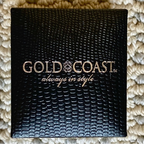 Gold Coast Platinum Plated Blue and Clear Stones Earrings - Picture 11 of 12